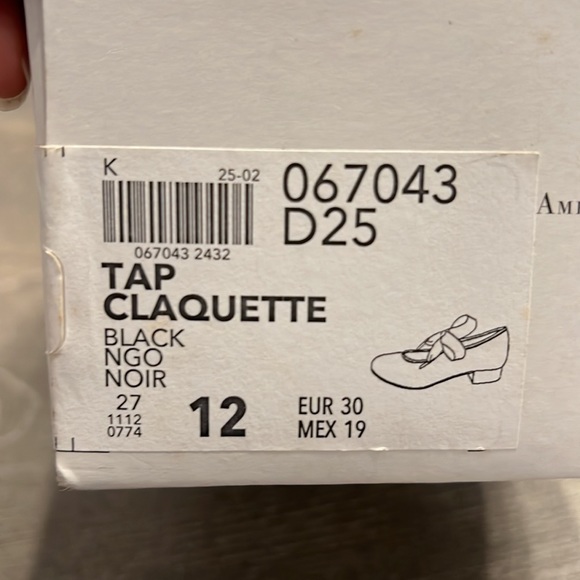 American ballet theater size 12 tap shoes black only worn a few times - Picture 9 of 9
